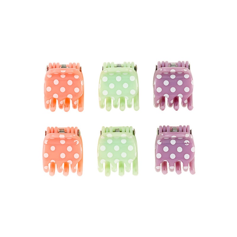Souza Hair Claws Jodie, Dots (6 pcs/card, 1 card)