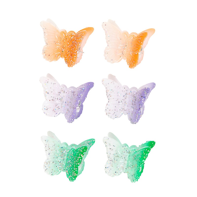 Souza Hair Claws Mill, Butterlfy (6 pcs/card, 1 card)