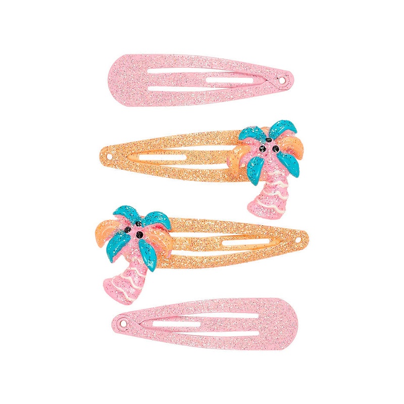 Souza Hair Clip Nieke, Palm Tree (4 pcs/card)