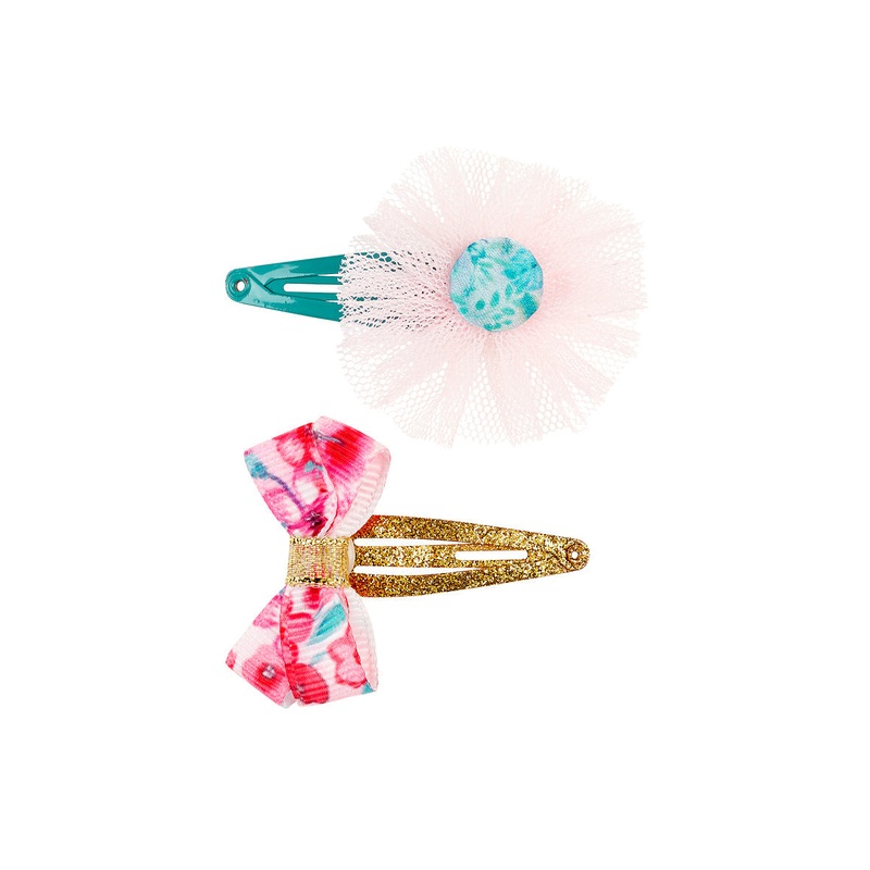 Souza Hair Clips Xana, Pink (2 pcs/card, 1 card)