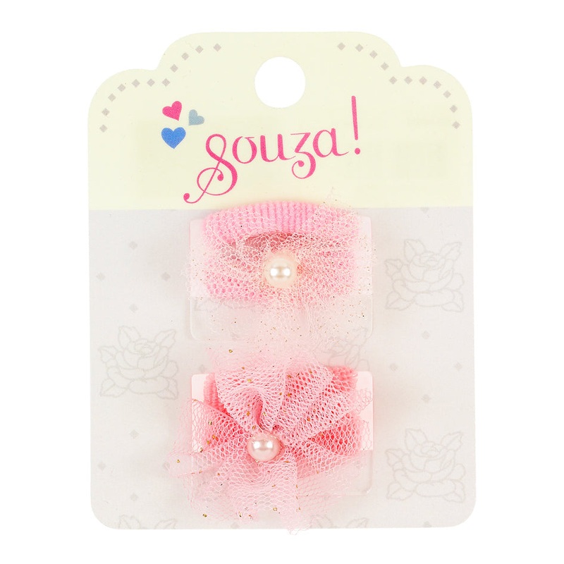 Souza Hair Elastic Lenore, Bow (4 pcs/card)
