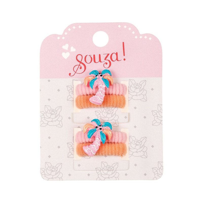 Souza Hair Elastic Nieke, Palm Tree (4 pcs/card)