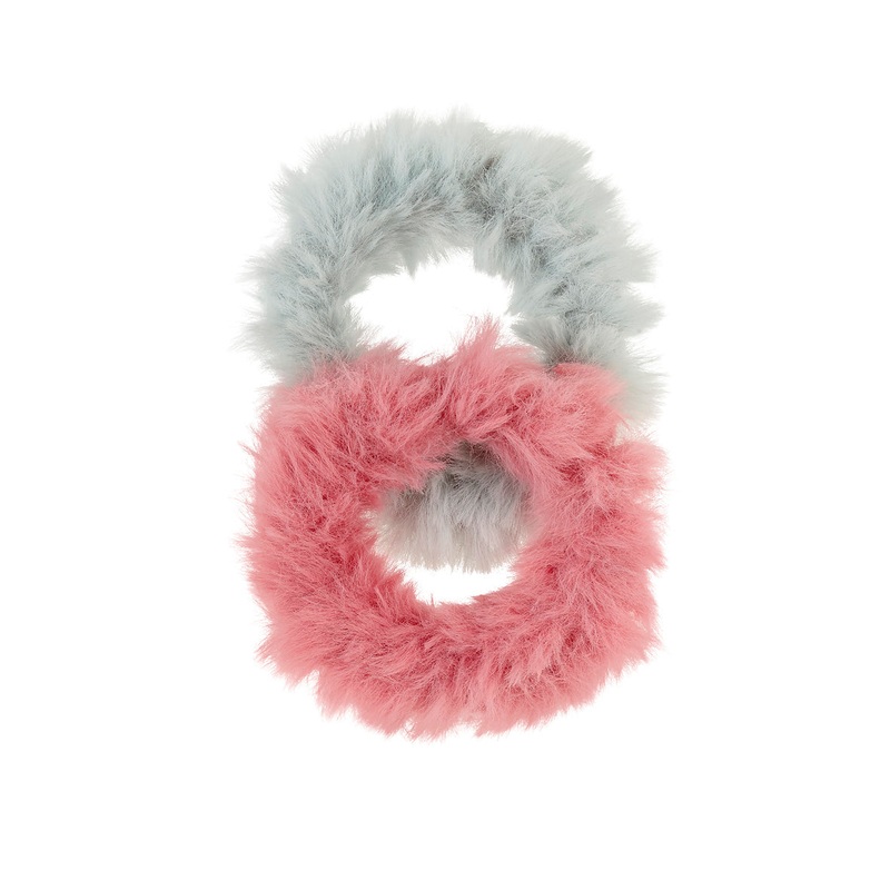 Souza Hair Scrunchie Klara, Pink-Mint (2 pcs/card)