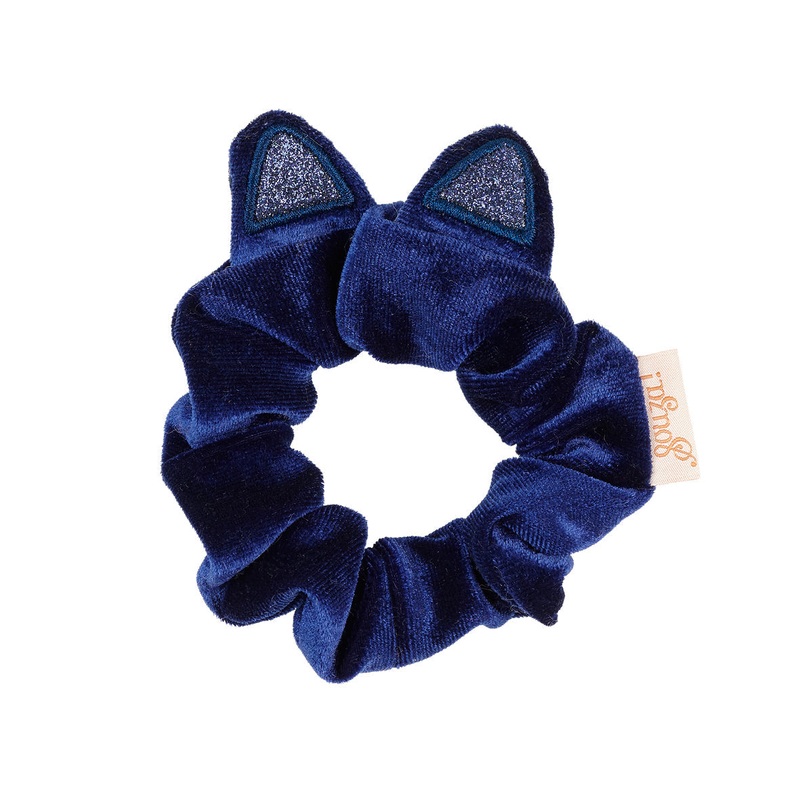 Souza Hair Scrunchy Irini Cat D.Blue (1 pc)