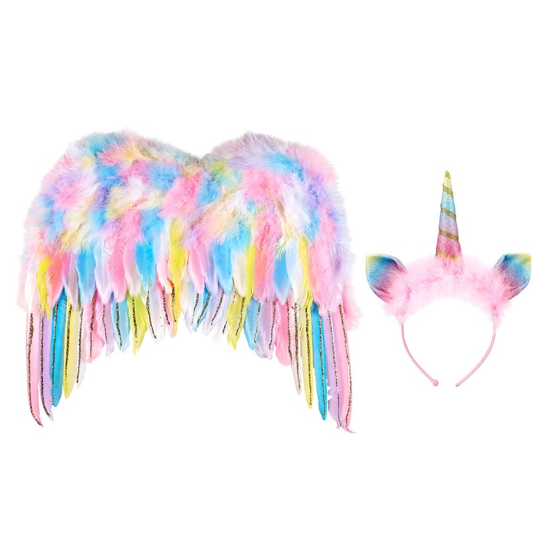 Souza Wings + Head Band Unicorn Set (1 set)