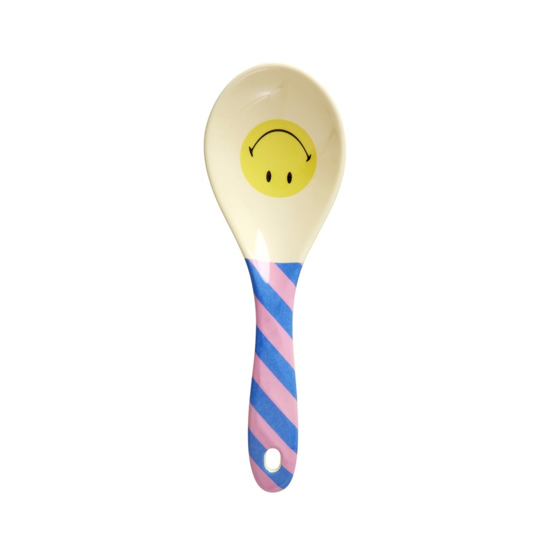 Rice DK Melamine Salad Spoon Multi Smiley