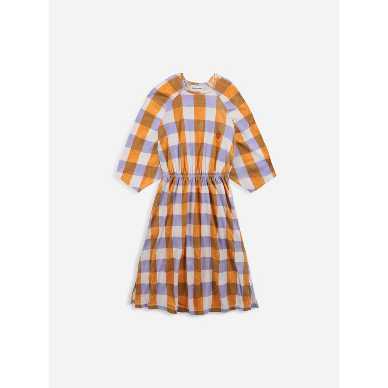 Bobo Choses Checkered Long Sleeve Dress
