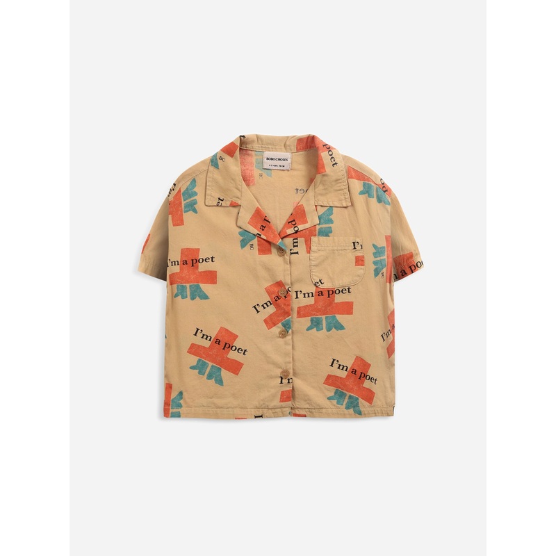 Bobo Choses I'm A Poet All Over Woven Shirt