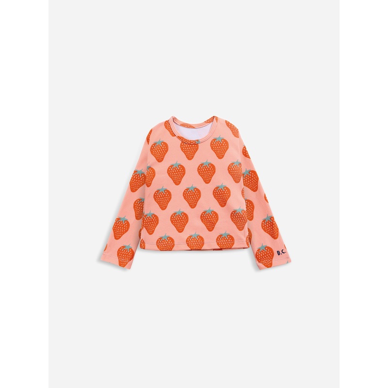 Bobo Choses Strawberry All Over Swim Top
