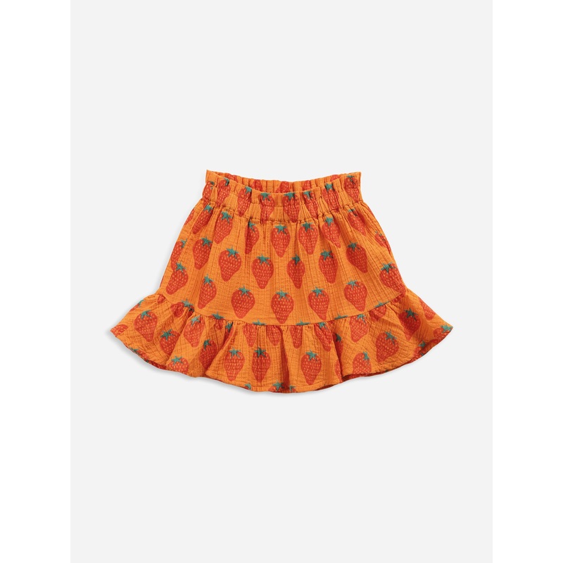 Bobo Choses Strawberry All Over Woven Mini Skirt