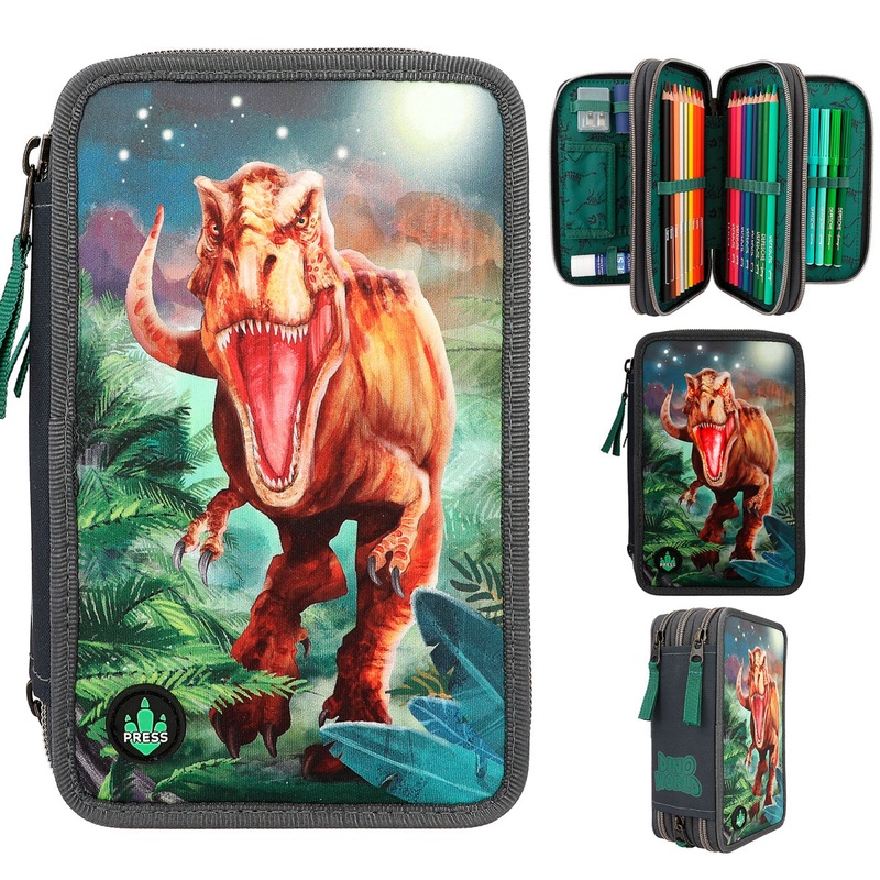 Depesche Dino World Triple Pencil Case LED
