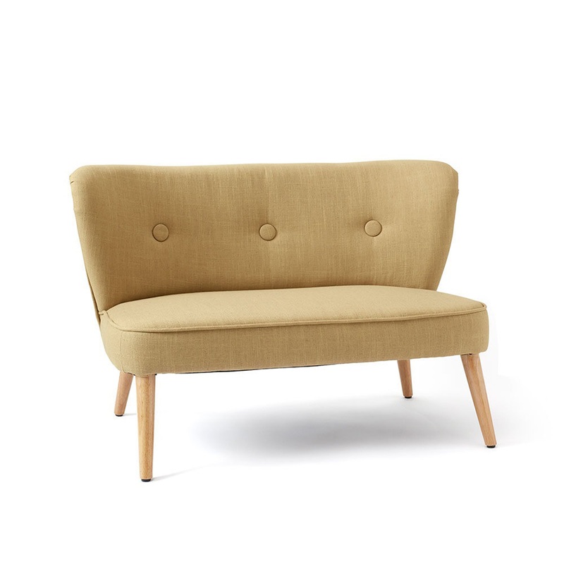 Kid's Concept Sofa Yellow Beige 92x56x60cm