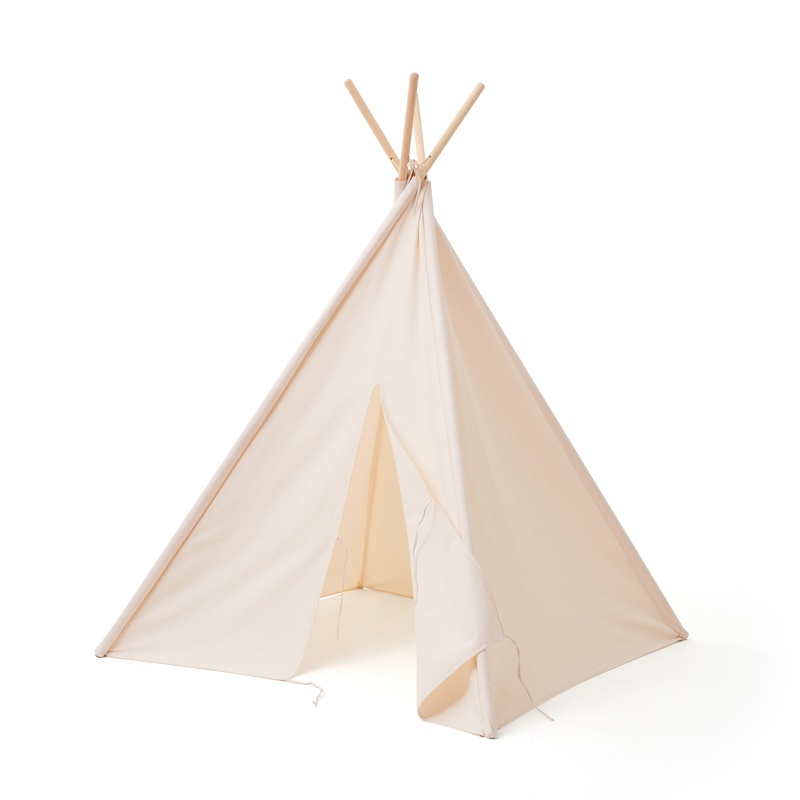 Kid's Concept Tipi Tent Off White 110x110x160cm