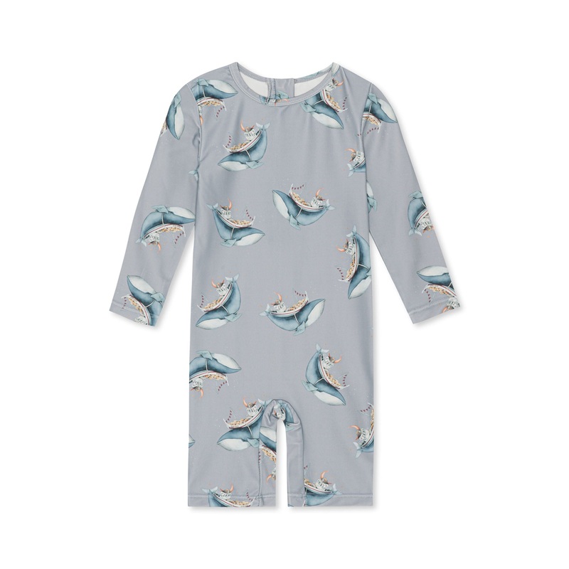 Konges Sljd Aster Swim Onesie Whale Boat