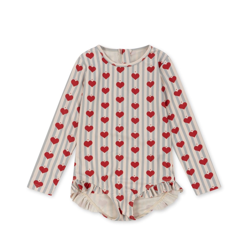 Konges Sljd Nomi LS Swimsuit Amour Blue Stripe
