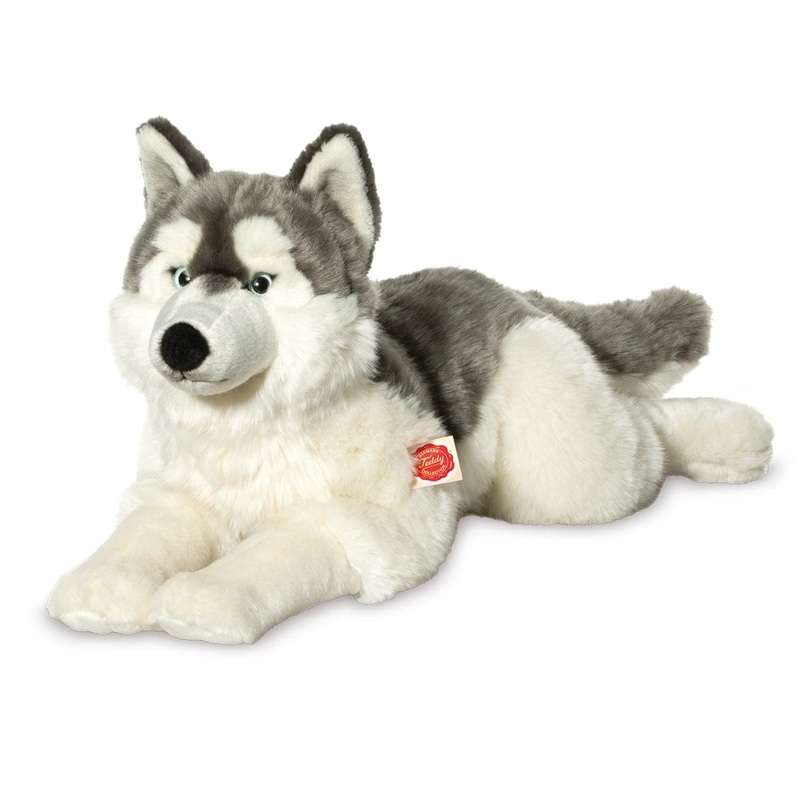 Husky Plush Large Size Floppy Lying by Teddy Hermann