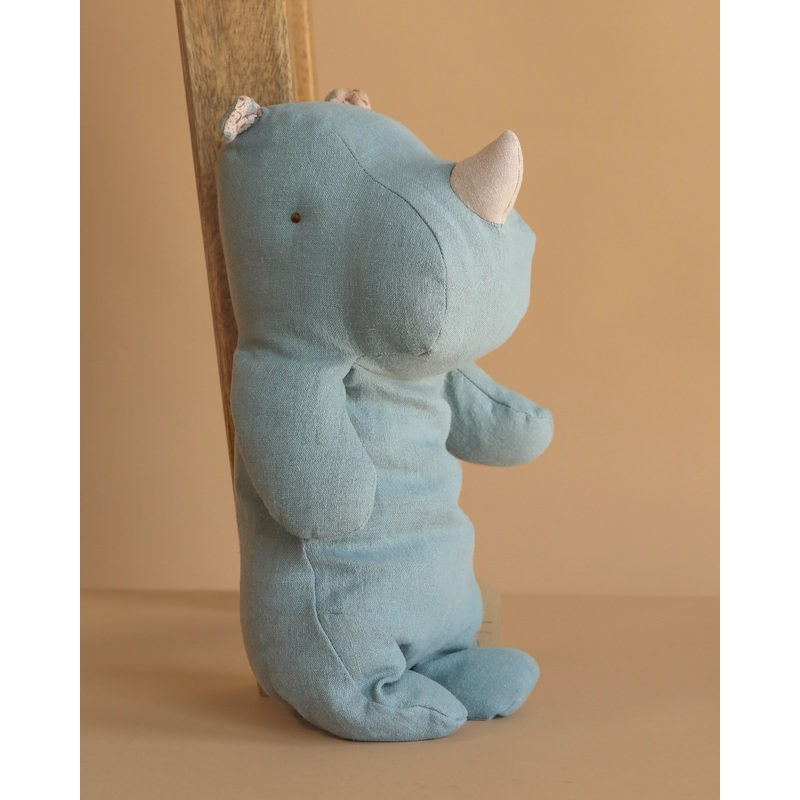 Maileg Medium Rhino - Dusty Blue