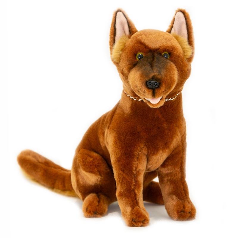 Red Australian Kelpie Dog Handmade Realistic Eco-friendly 11"
