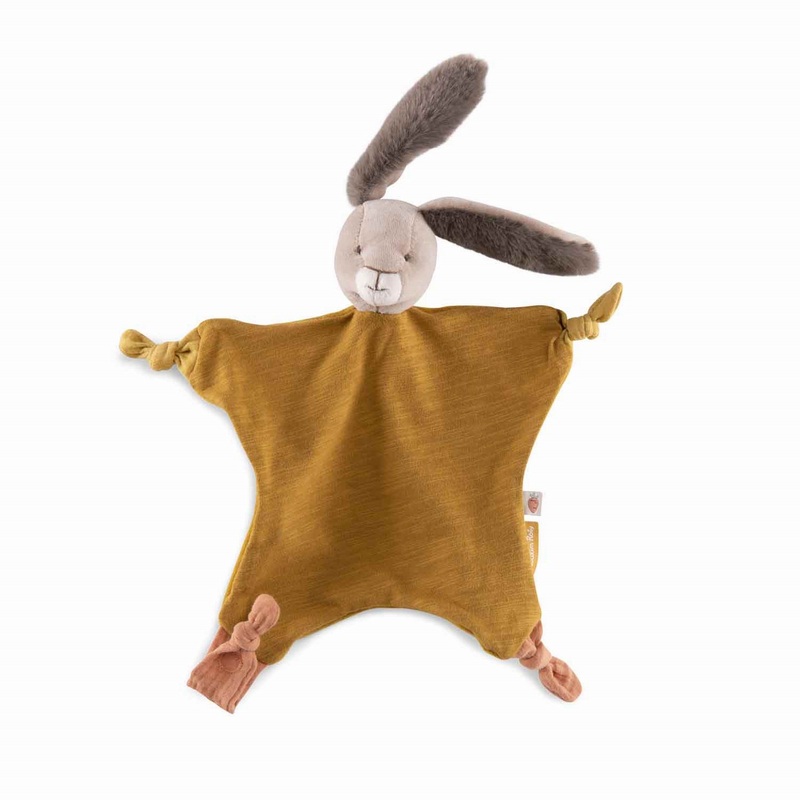 Moulin Roty Trois Petits Lapins Grey/ Mustard Rabbit Comforter