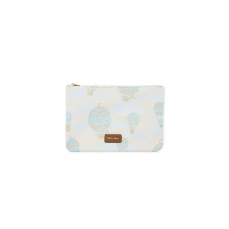 Atelier Choux Pouch - Hot Air Balloons Blue