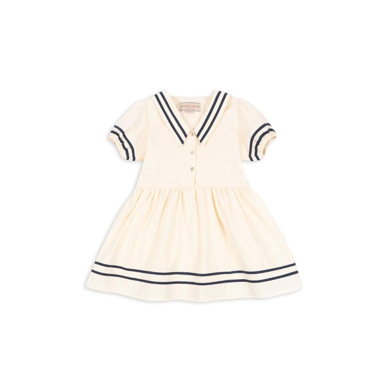 Konges Sljd Allie Sailor Dress GOTS - Optic White