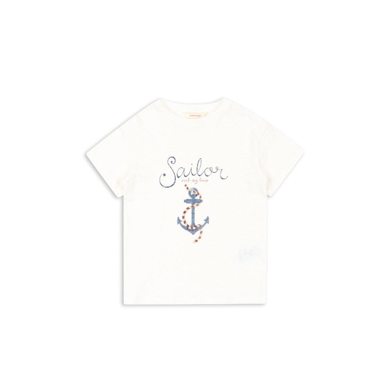 Konges Sljd Era Tee OCS - Off White/Sailor