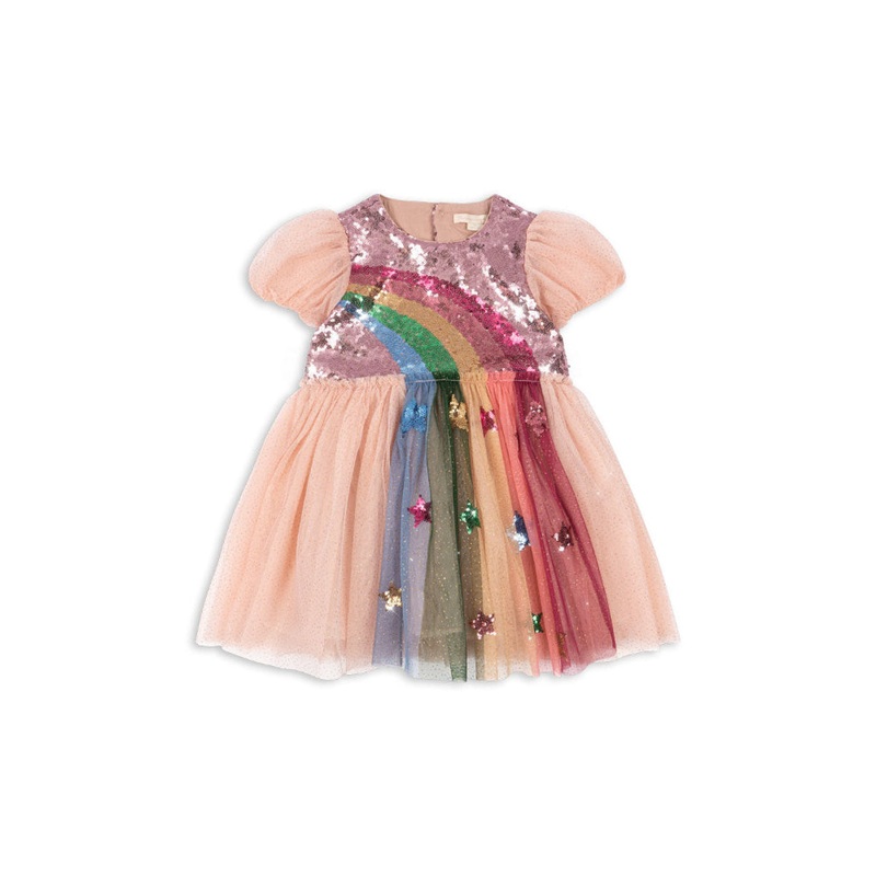 Konges Sljd Odette Rainbow Dress - Evening Sand
