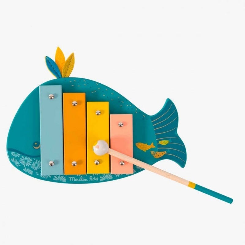 Moulin Roty Le Voyage D'olga, Child Wooden Xylophone In 4c Box, 25x19cm