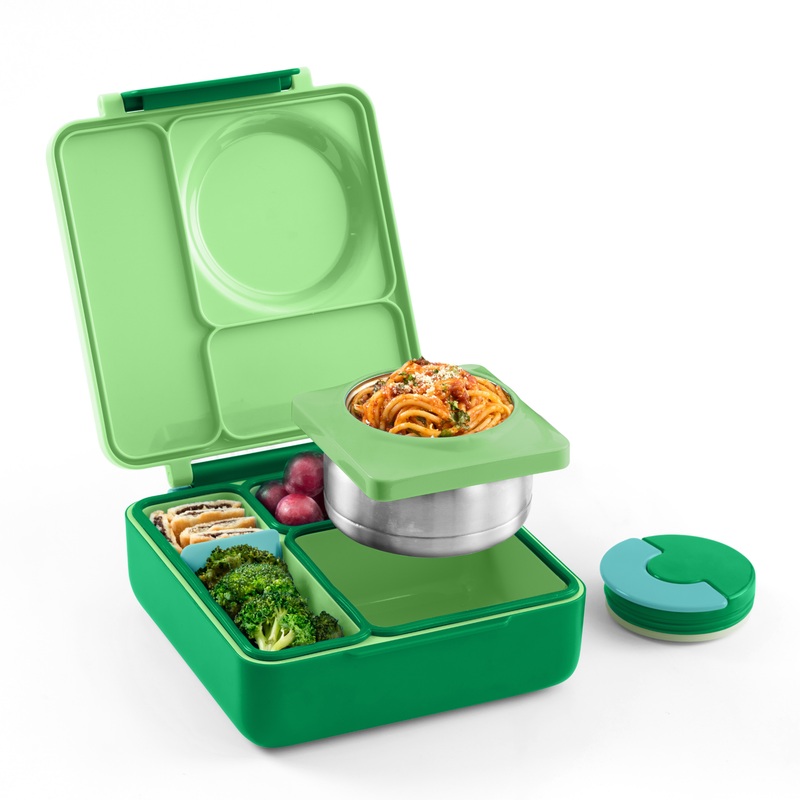 OmieBox Insulated Hot & Cold Bento Box V2 - Apple Green
