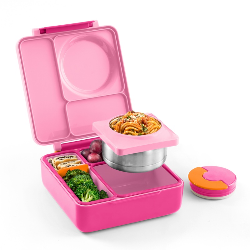 OmieBox Insulated Hot & Cold Bento Box V2 - Pixie Pink
