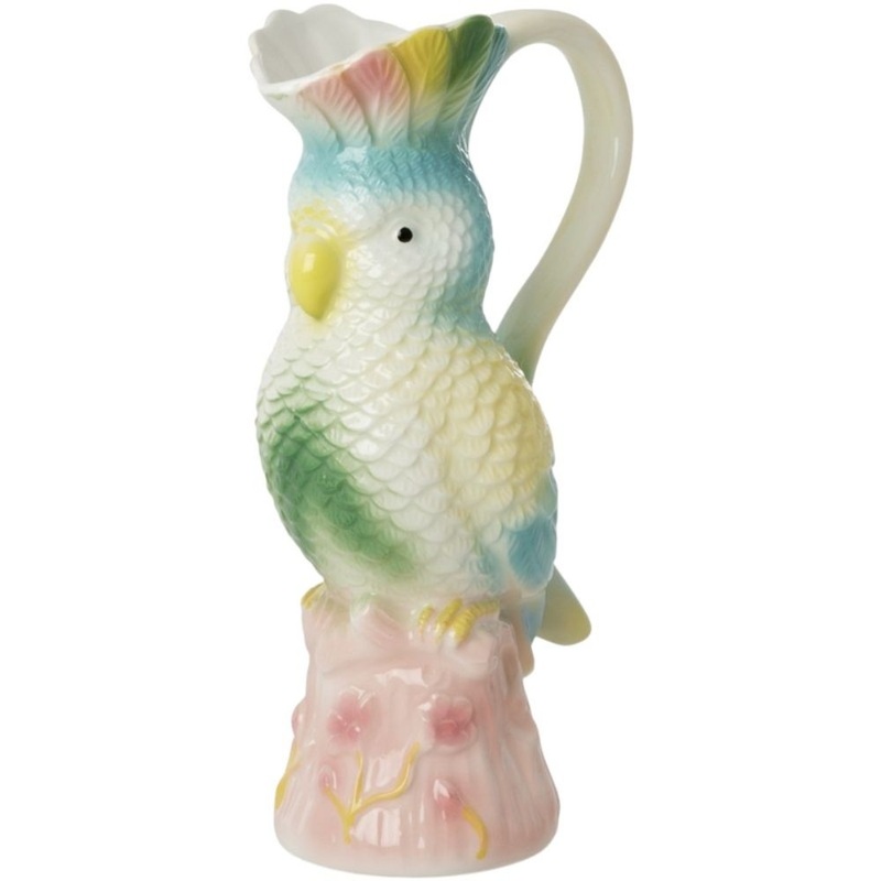 Rice DK Ceramic Jug in Exotic Bird Shape