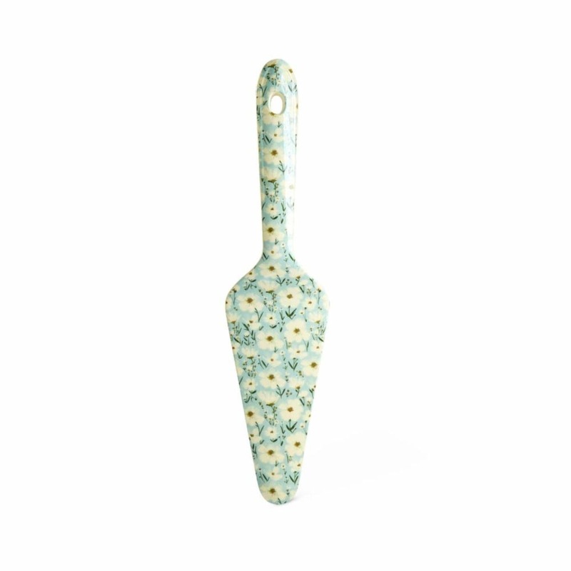 Rice DK Melamine Cake Server with Summer Bloom Print