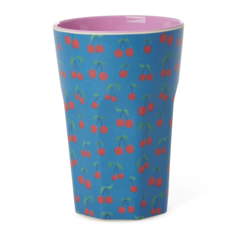 Rice DK Melamine Cup with Cherry Love Print - Tall - 400ml
