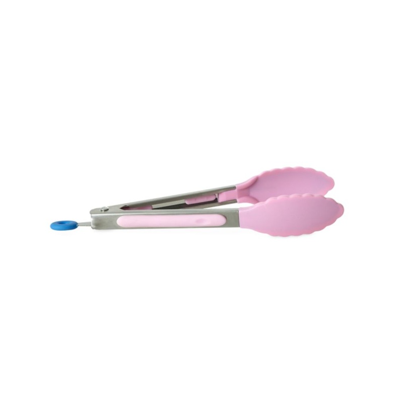 Rice DK Silicone Kitchen Tongs - Pink - Small