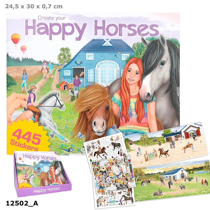 Depesche Create Your Happy Horses Colouring Book