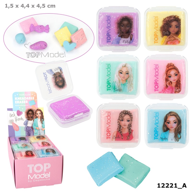 Depesche Topmodel Kneadable Eraser Pastel & Glitter