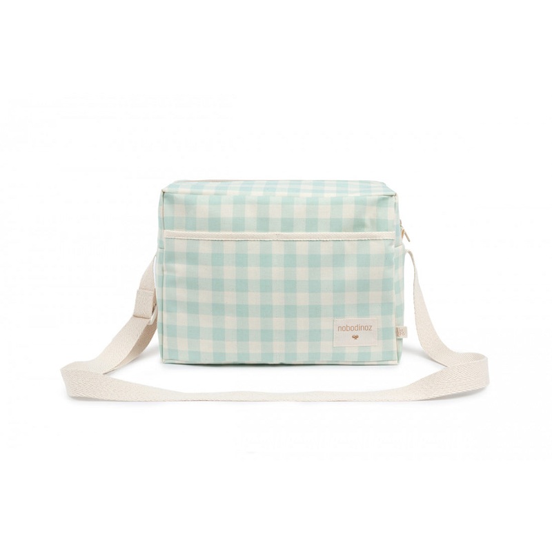nobodinoz Sunshine XL Rectangular Cooler Bag Opaline Vichy