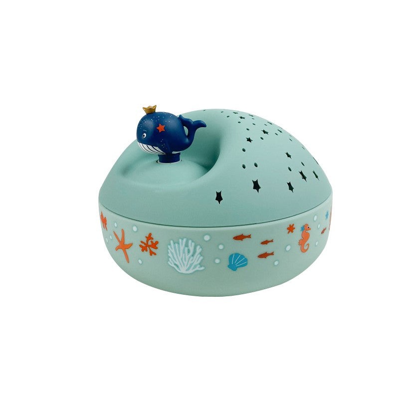 Trousselier Night Light - Star Projector with Music Ocean 12 cm - Batteries Included