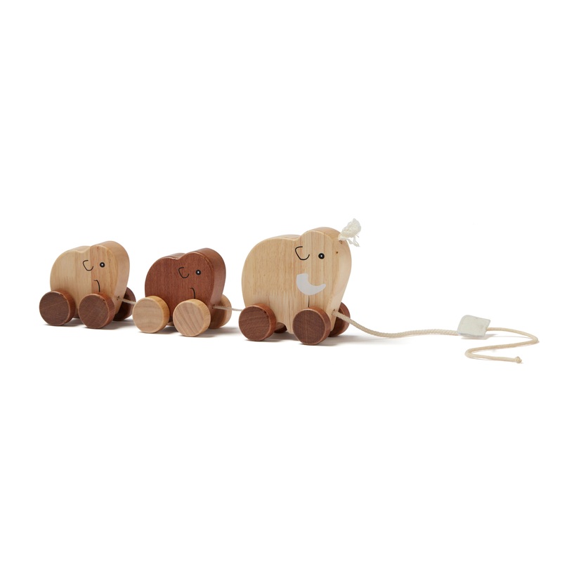 Kid's Concept Mammoth Family Pull Toy Natural Neo