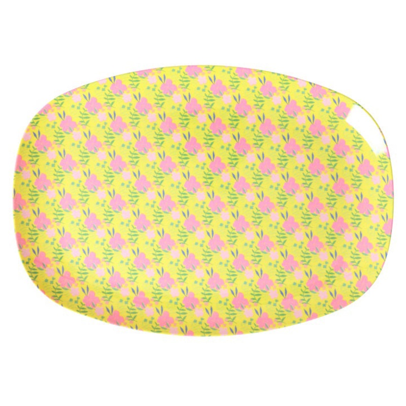 Rice DK Melamine Rectangular Plate with Sunny Days Print