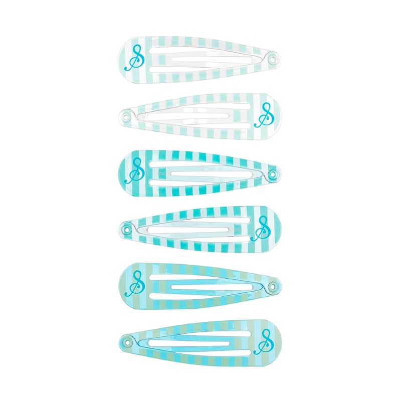 Souza Hair Clips Lotty, Blue (6pcs/card, 1 card)