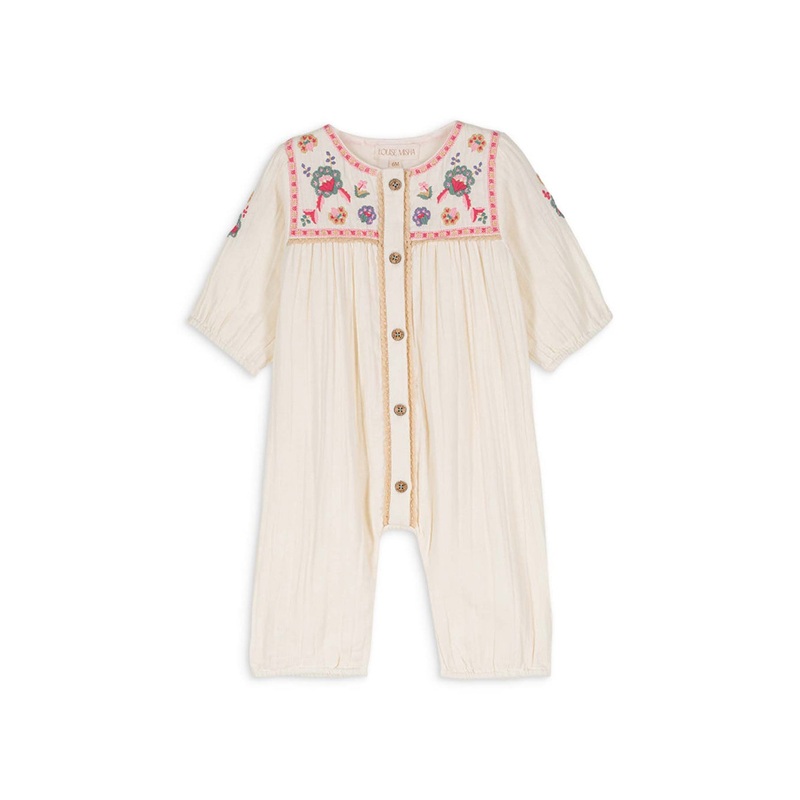 Louise Misha Jumpsuits Lilane Organic Double Gauze White