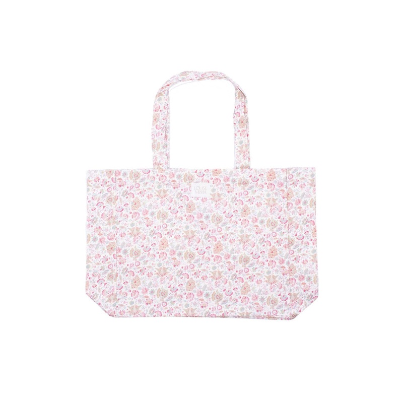 Louise Misha Tote Bag Beverly Printed Organic Cotton Canvas Pink