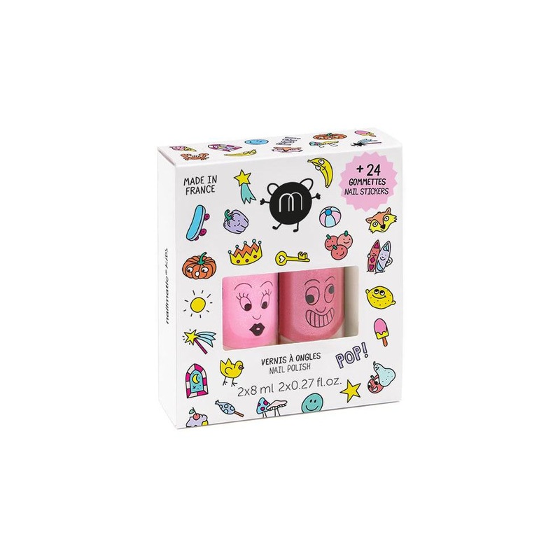 Nailmatic Set of 2 Nail Stickers + Nail Polish Dolly Kitty
