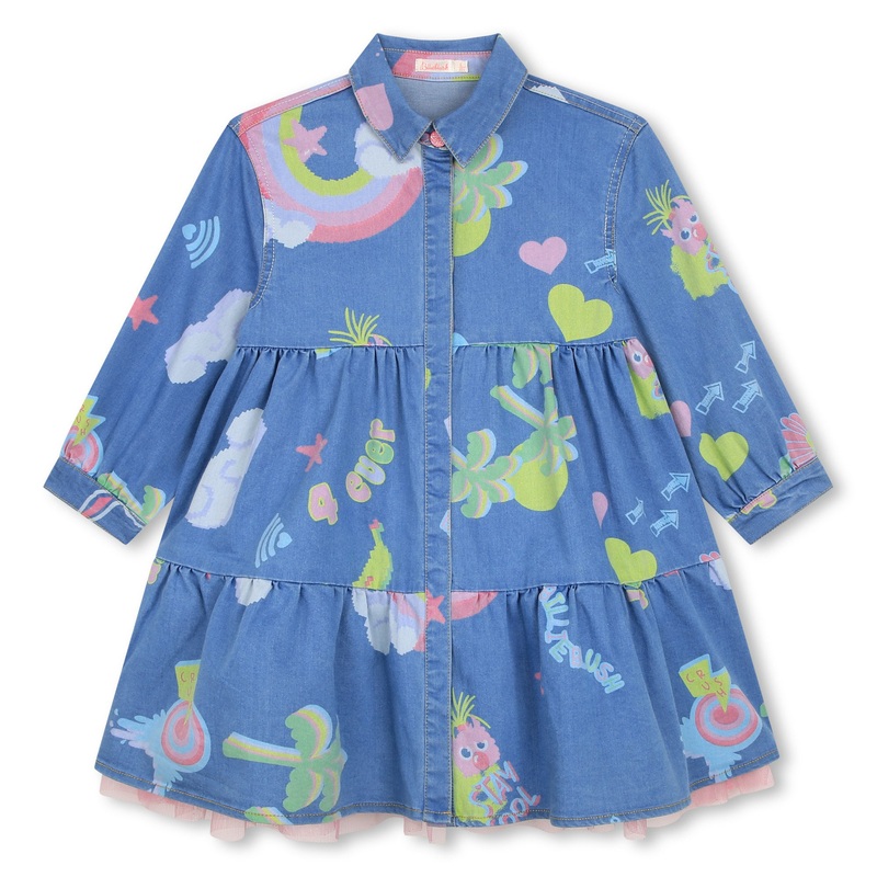Billieblush Dress Denim Blue