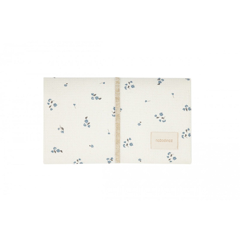 nobodinoz Mozart Waterproof Changing Pad 68x50 Lily Blue