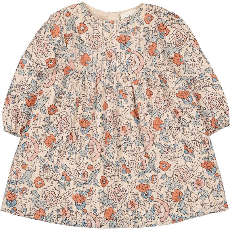 Louis Louise Dress Axelle Stripe Lurex Indian Flower