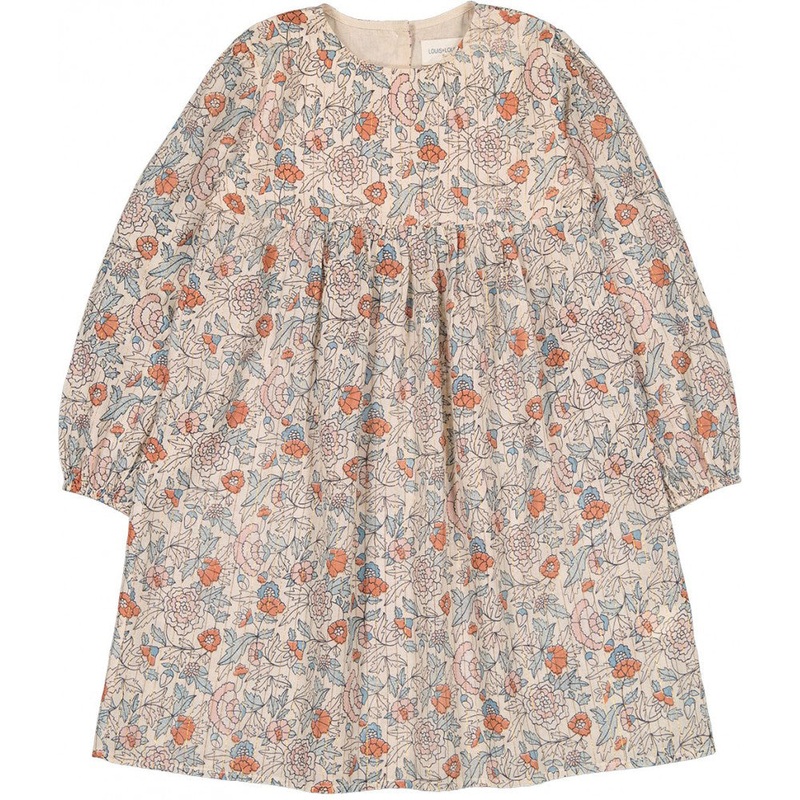 Louis Louise Dress Lauretta Stripe Lurex Indian Flower