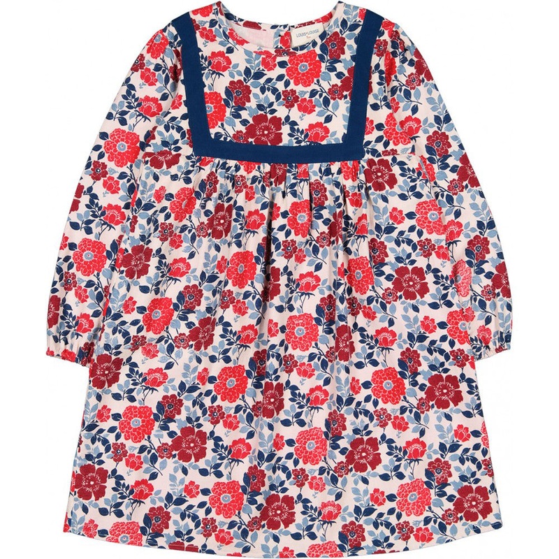 Louis Louise Dress Lauretta Twill Brushed Vintage Flower