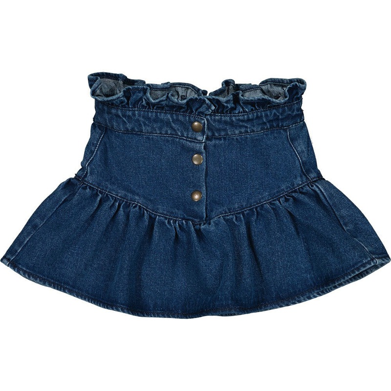 Louis Louise Skirt Pipeau Washed Denim Blue